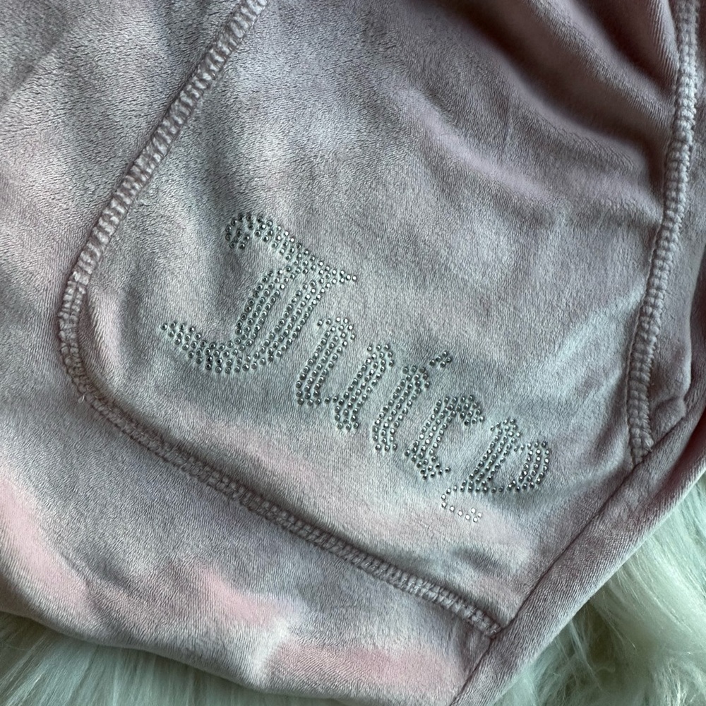 Juicy Couture Pink Velvet Velour Matching Jogger Set - Picture 7 of 8